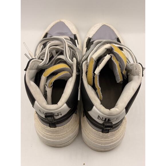 NIKE x SACAI Blazer Mid Black Grey Sneakers Sz 12 BV0072-002 main image 12